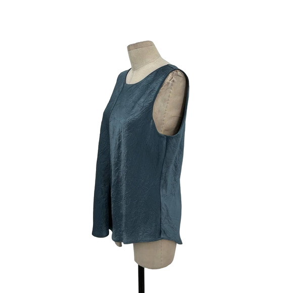 Vince Blue Sleeveless Top - Picture 5 of 11